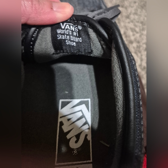 VANS Men's Sz 7 Off The Wall Pro 721356 Denim Black Grey Skateboard Sneakers - Picture 8 of 9